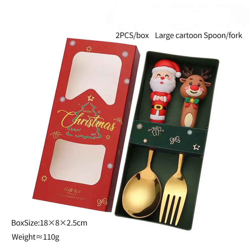 Christmas Fork & Spoon Gift Set
