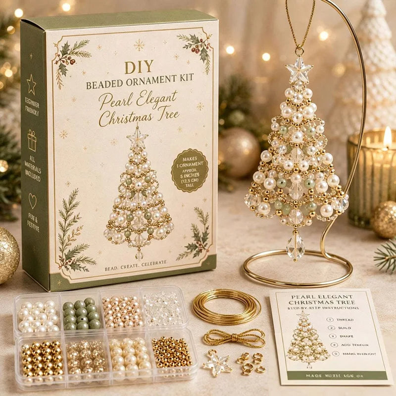 DIY Beaded Christmas Tree Ornament Kit