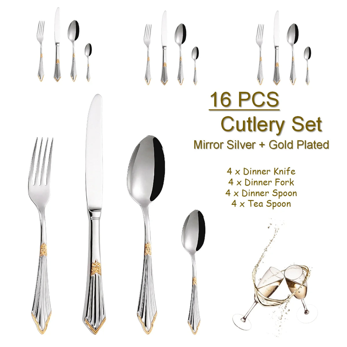 Luxury Stainless Steel Cutlery Set