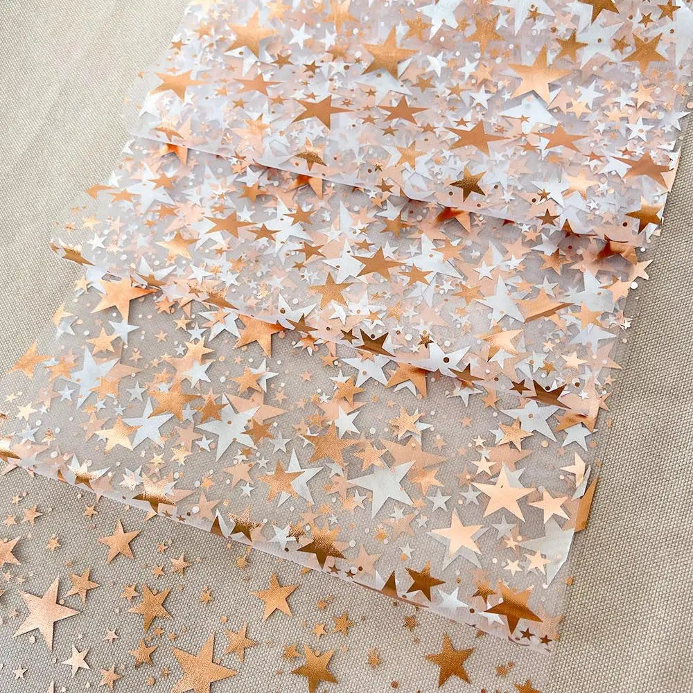 Gold Star Glitter Christmas Table Runner