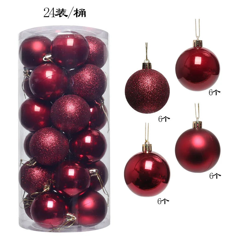 Mini Christmas Bauble Ornament Set