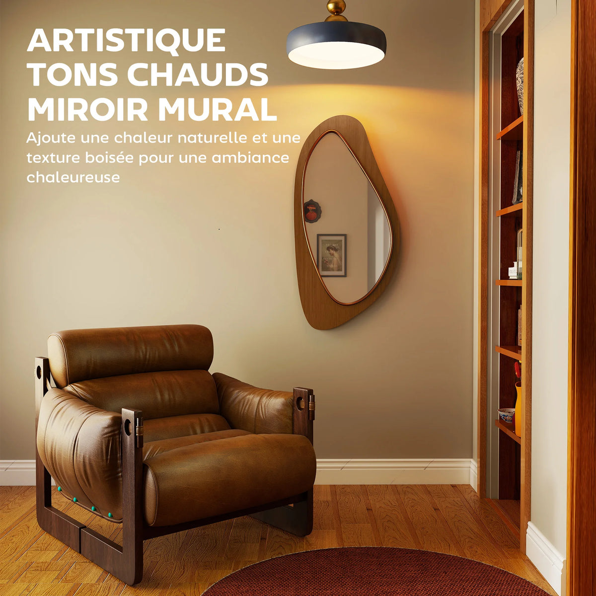Modern Wall Mirror – Decorative Mirror for Hallway, Living Room & Bedroom