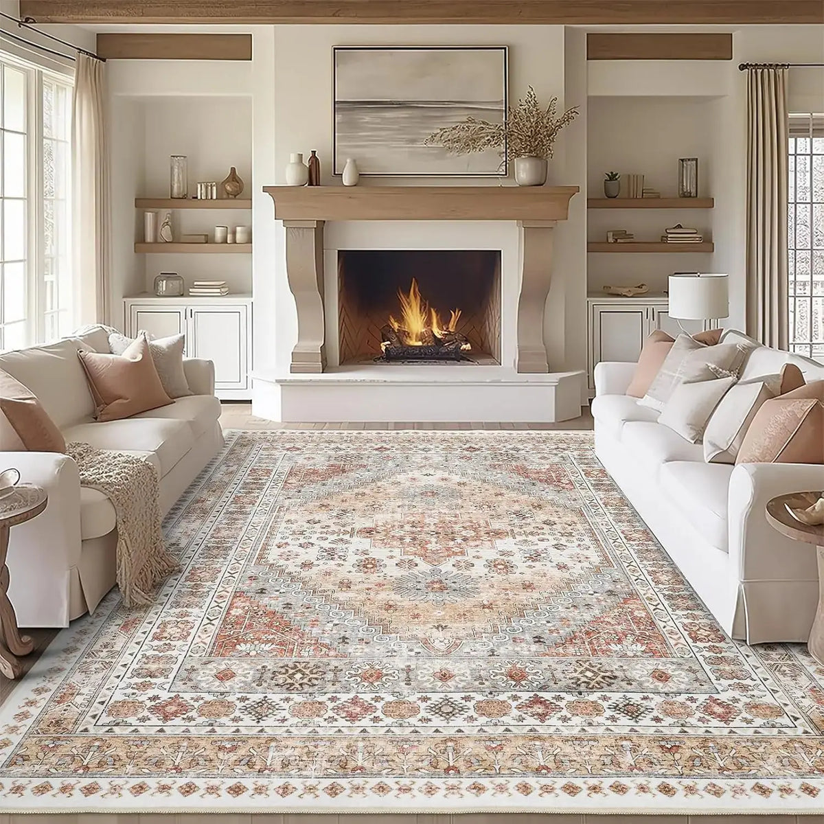 Vintage Persian Rug FLR-6 – image 6