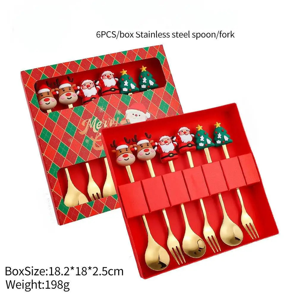 Christmas Fork & Spoon Gift Set