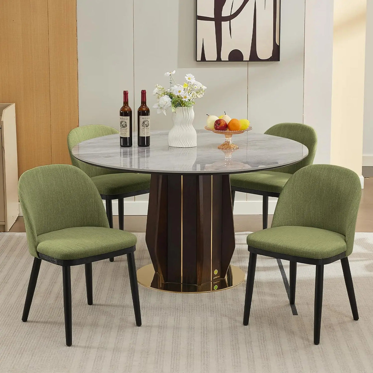 Dining Chairs Set of 2 – High Backrest & Deep Seat