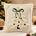 Christmas Tree Embroidered Cushion Cover – 2 piece set, 45x45 cm