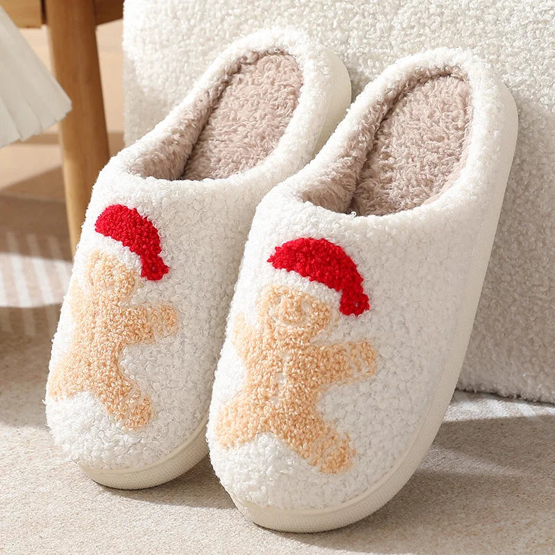 Plush Christmas Slippers