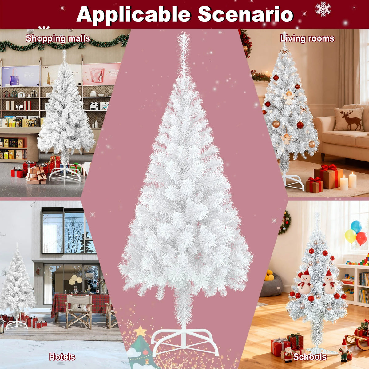 White Artificial Christmas Tree