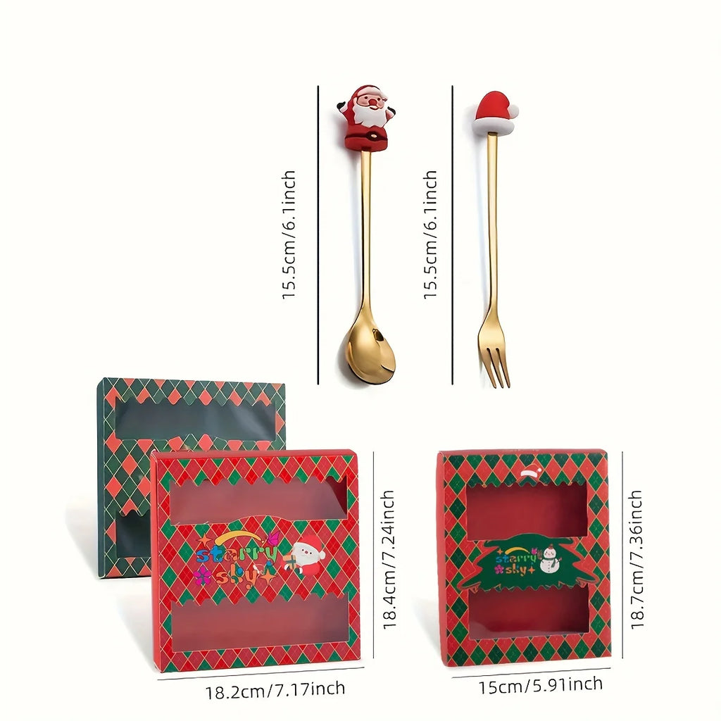 Christmas Fork & Spoon Gift Set