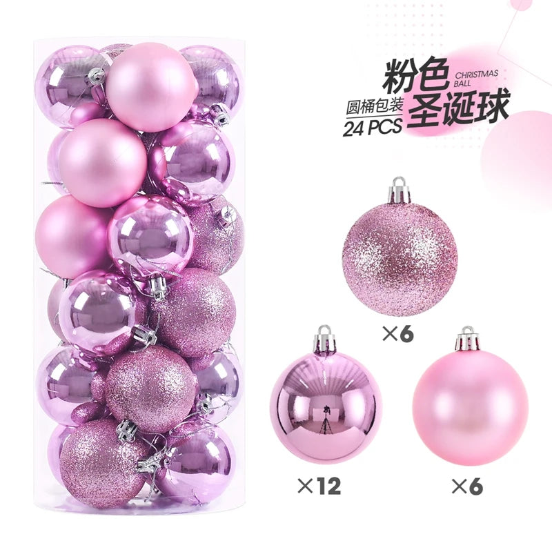Mini Christmas Bauble Ornament Set