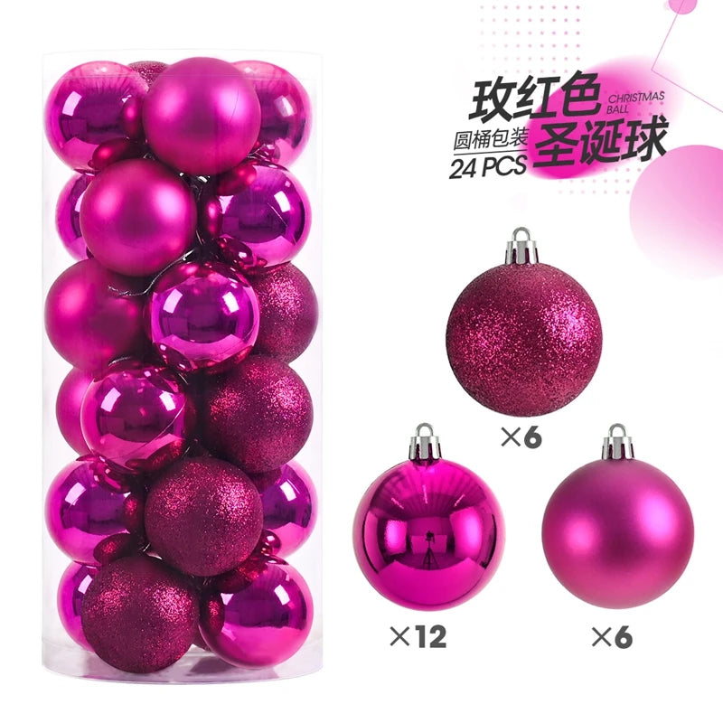 Mini Christmas Bauble Ornament Set