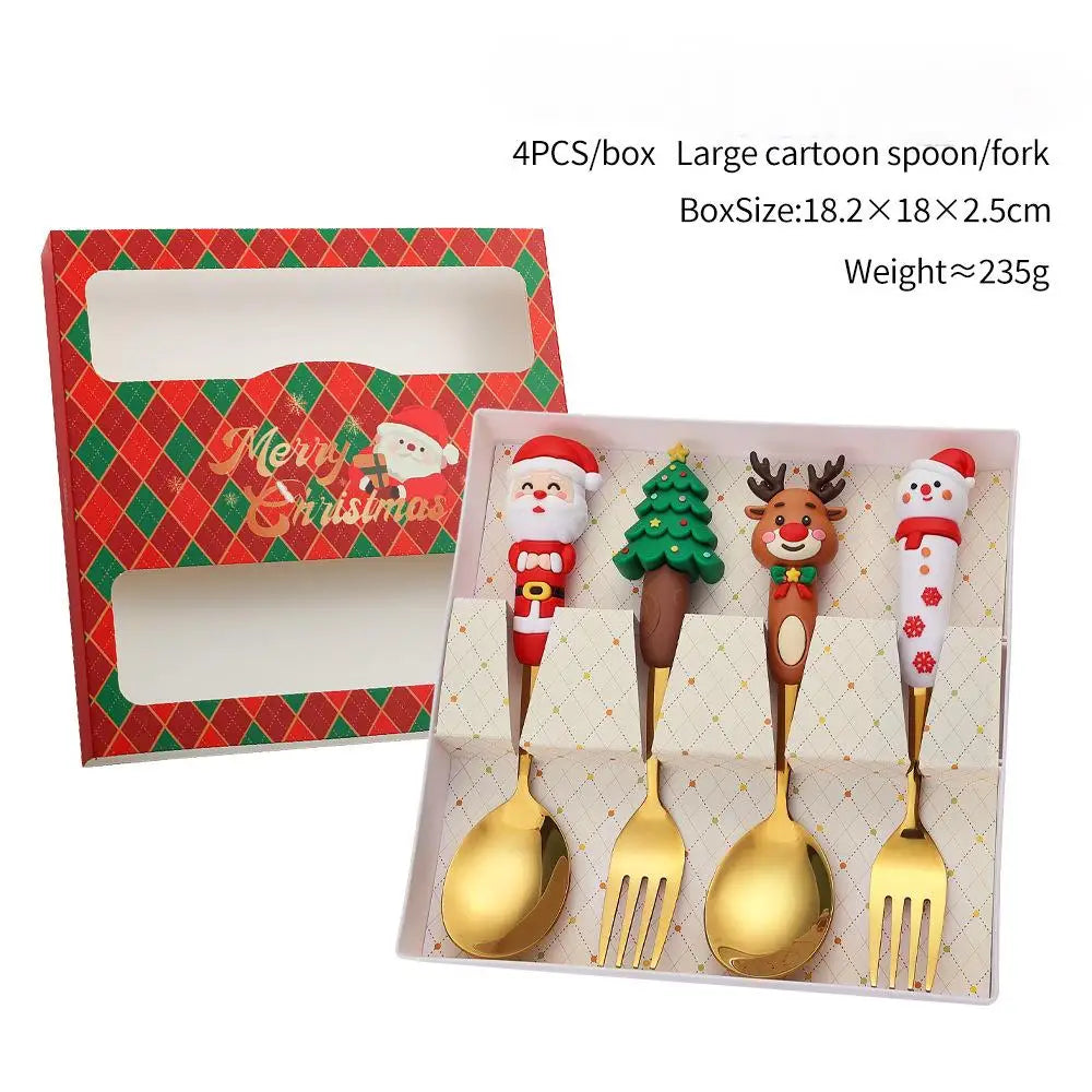 Christmas Fork & Spoon Gift Set