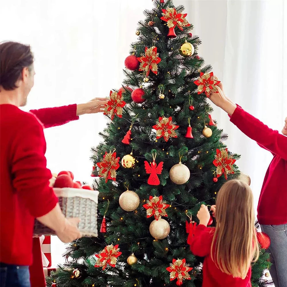 Christmas Flower Tree Ornaments