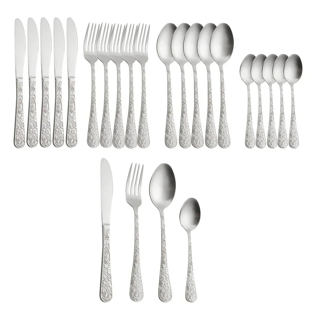 24-Piece Stainless Steel Cutlery Set