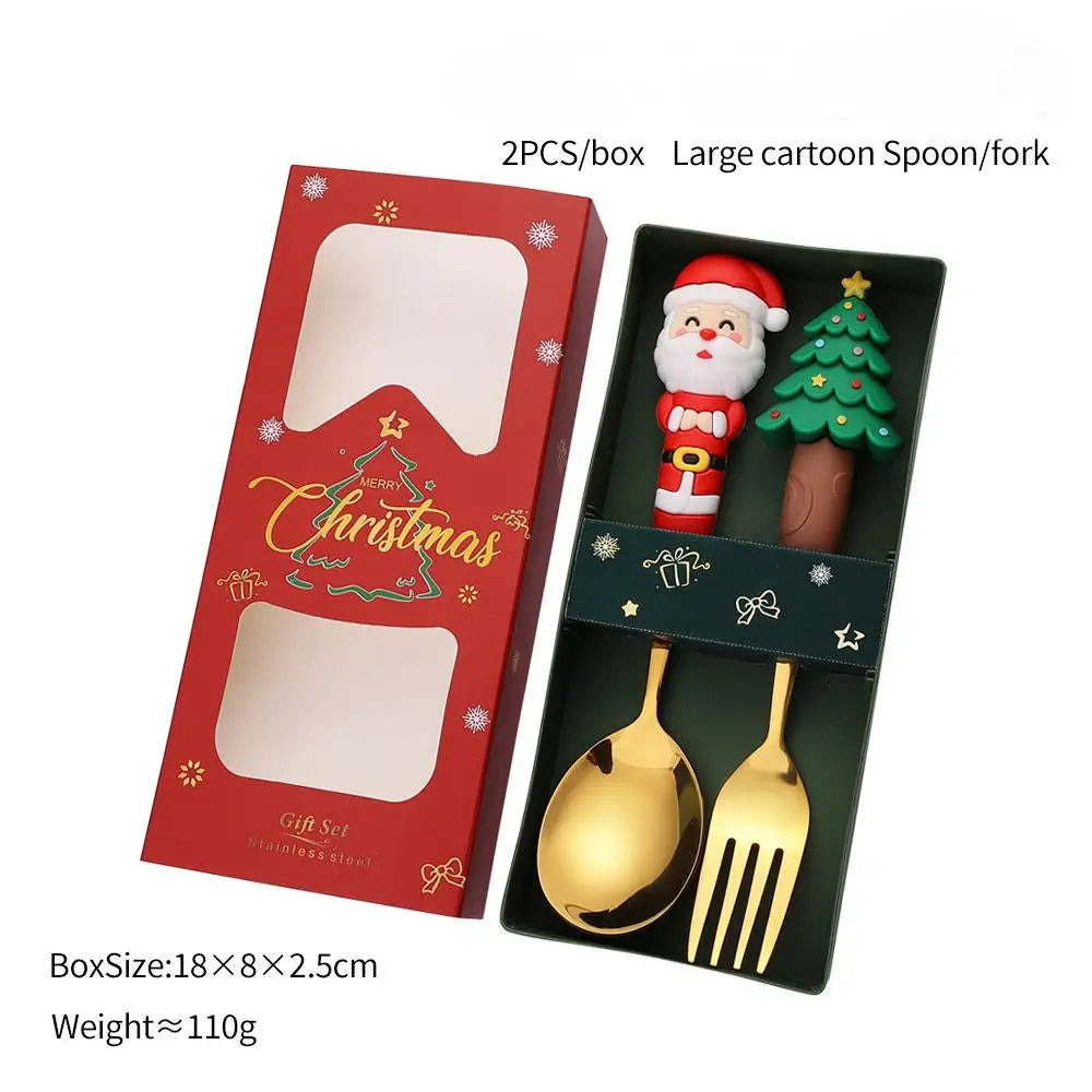 Christmas Fork & Spoon Gift Set