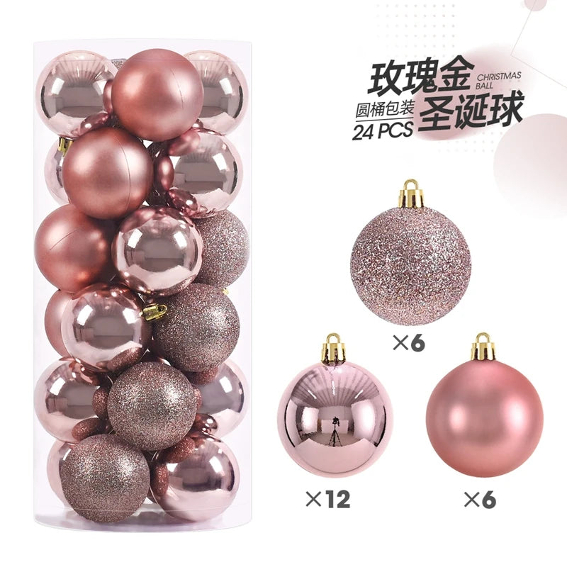 Mini Christmas Bauble Ornament Set