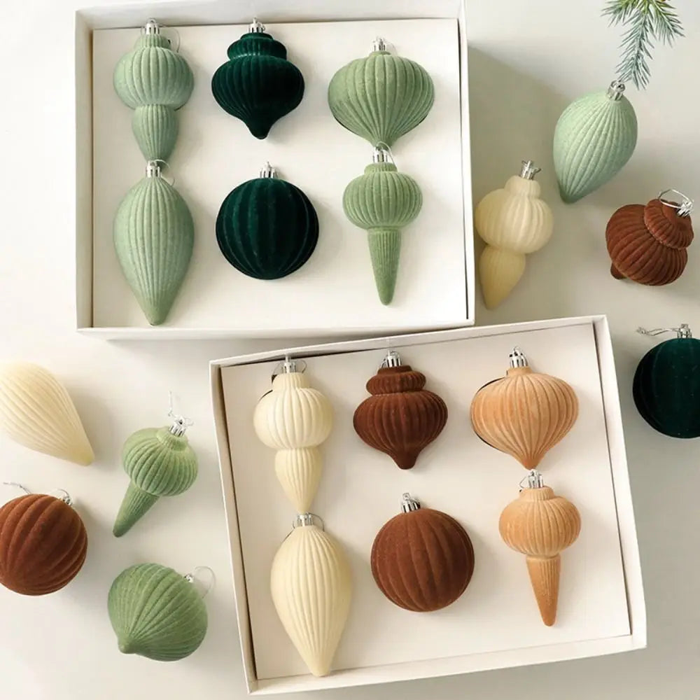 Velvet Christmas Bauble Set