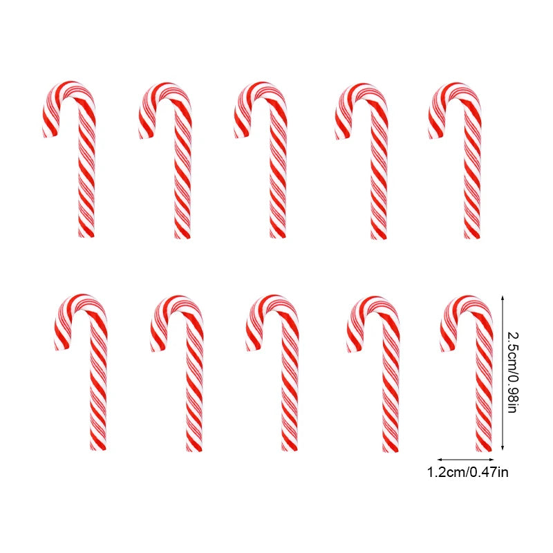 Mini Candy Cane Christmas Ornaments